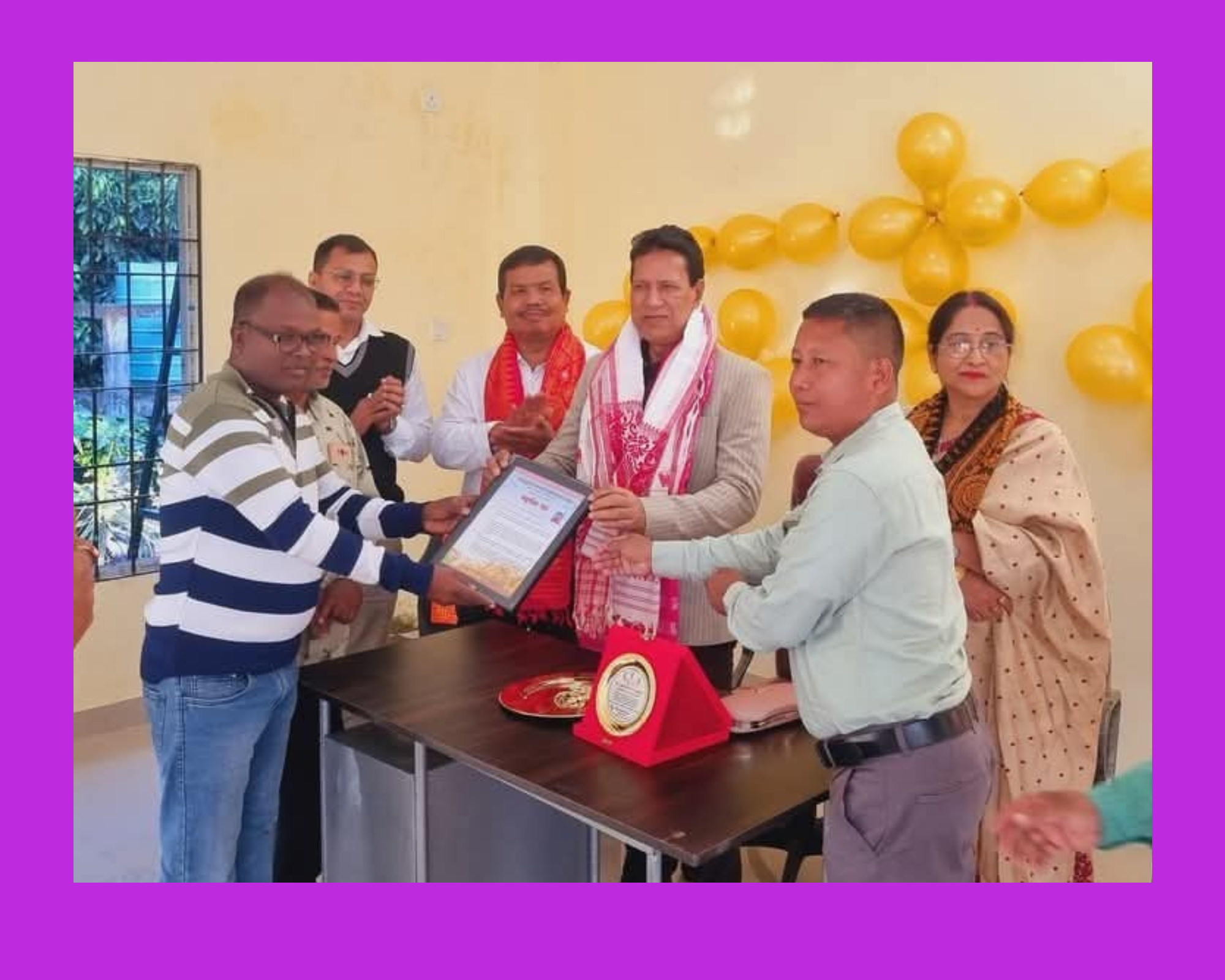 তামুলপুৰ মহকুমা কৃষি বিষয়া SDAO টিকেন তালুকদাৰলৈ বিদায়ী সম্বোধন।