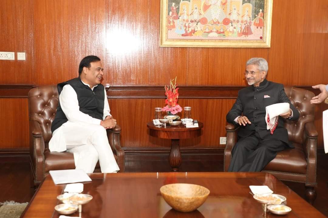 নতুন দিল্লীত ড০ এছ জয়শংকৰক সাক্ষাৎ মুখ্যমন্ত্ৰী।