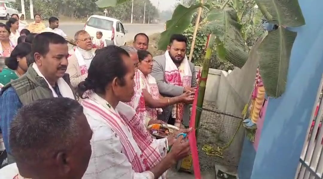 তামুলপুৰ জিলাৰ গোপীনাথ পুৰ শাখা সত্ৰৰ স্থায়ী তোৰণ উন্মোচন