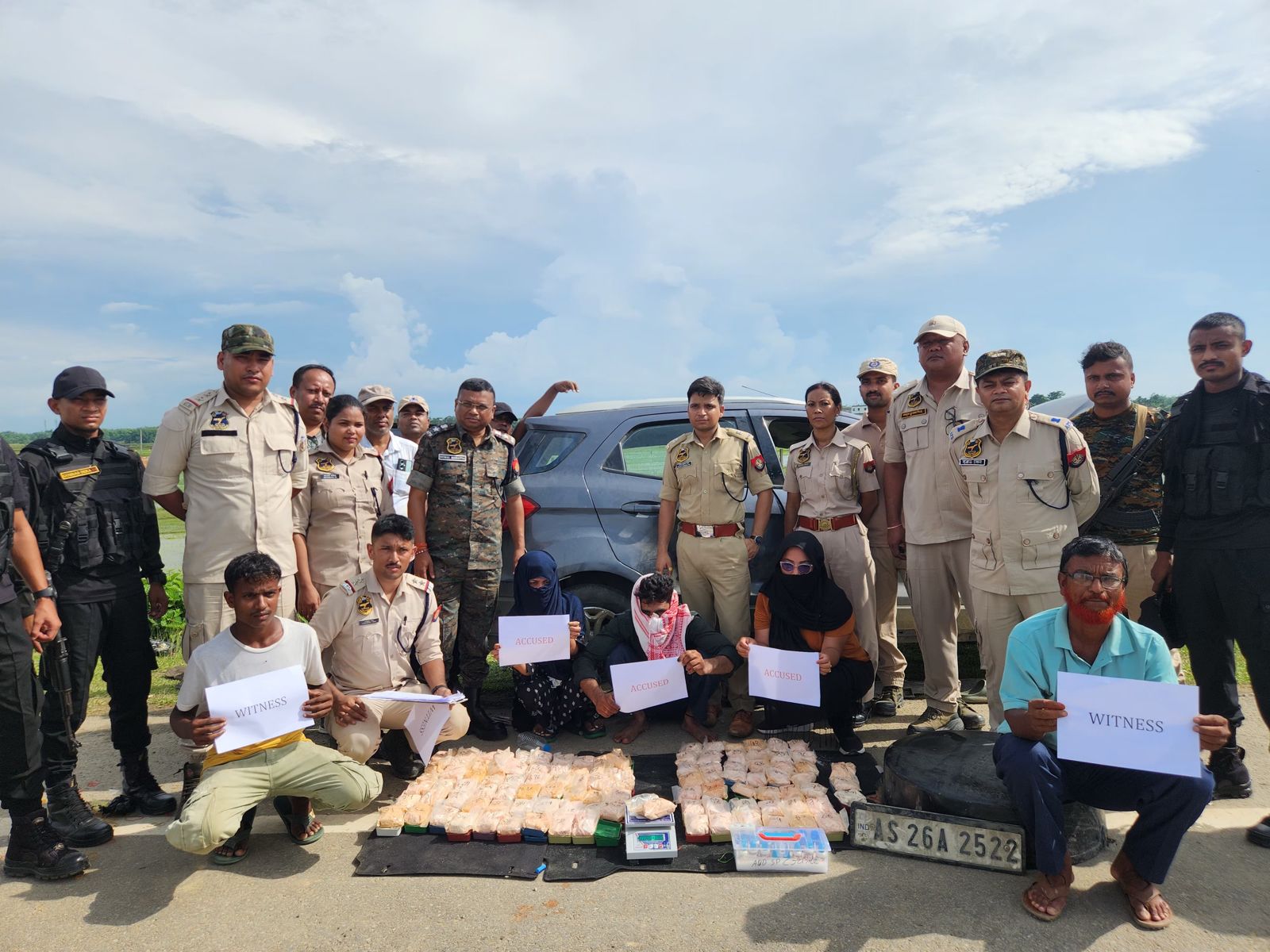 ড্রাগস বিরোধী অভিযানে কাছাড় পুলিশের একের পর এক সাফল্য, ৬ কোটির হেরোইনসহ আটক ৩ পাচারকারী