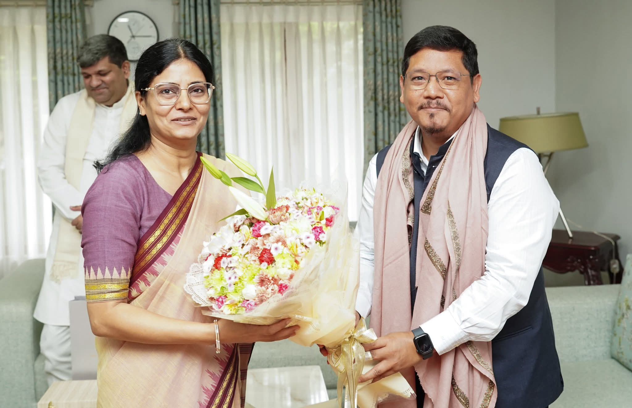 Hon’ble Union MoS for Health & Family Welfare, Smti. Anupriya Patel meets Meghalaya CM Conrad K. Sangma