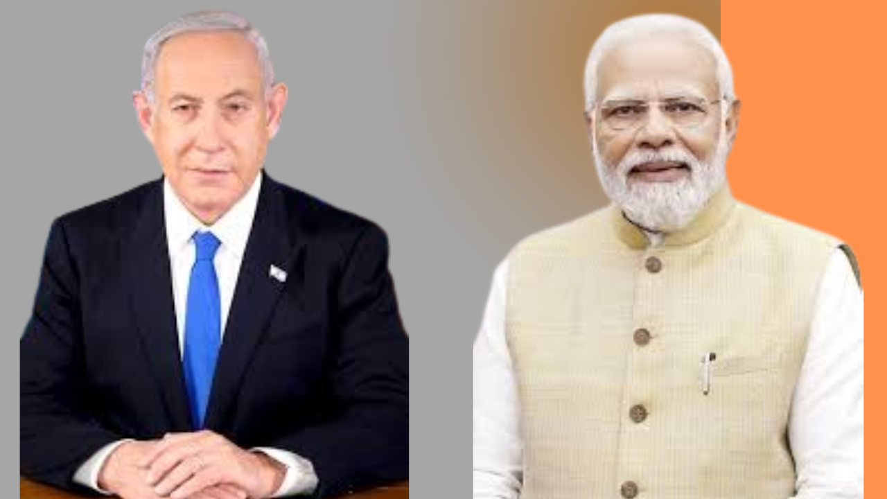 ইজৰাইলৰ প্ৰধানমন্ত্ৰী বেঞ্জামিন নেতান্যাহুৰ প্ৰধানমন্ত্ৰী নৰেন্দ্ৰ মোদীৰ সৈতে বাৰ্তালাপ