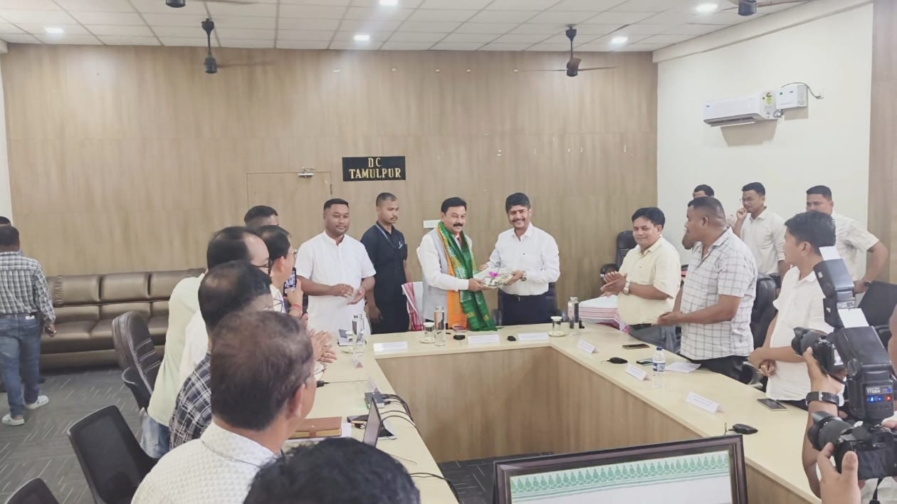 Review Meeting by Minister Ranjeet Kumar Dass Held in Tamulpur*