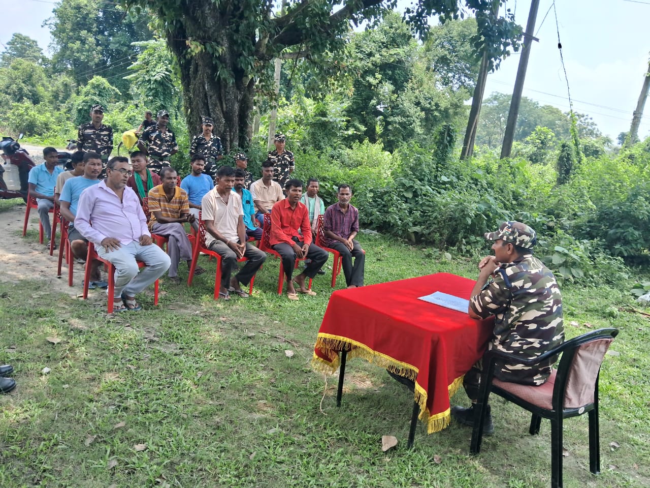 24वीं बटालियन सशस्त्र सीमा बल द्वारा चलाया गया सरकारी योजना जागरूता अभियान*