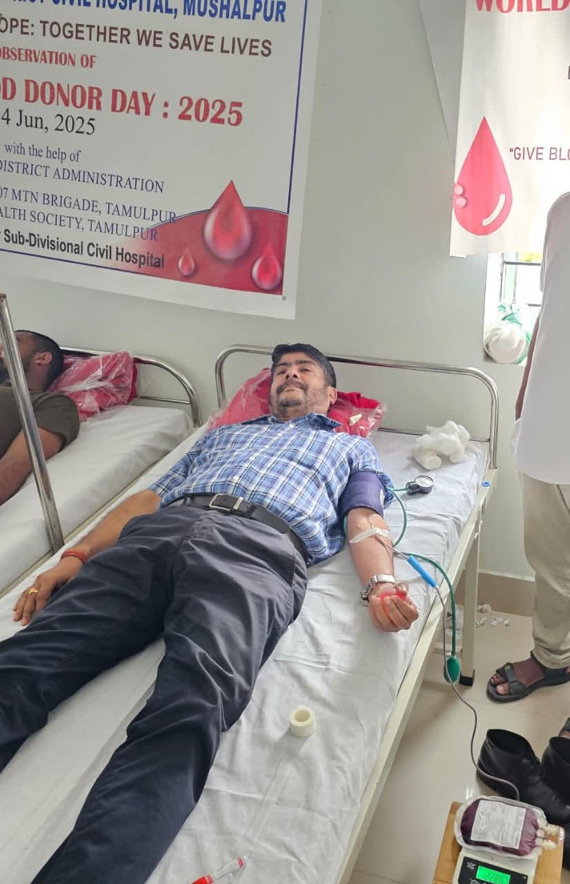 World Blood Donor Day 2025 Observed at Tamulpur*
