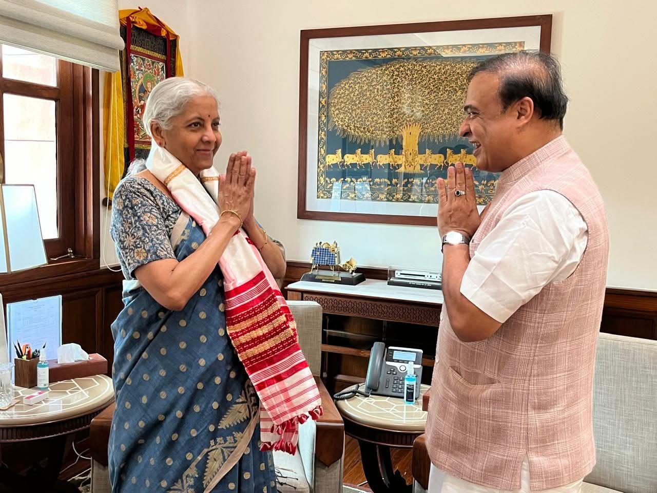 Kanaklata Barua University to Come Up in Gohpur: CM Himanta Biswa Sarma Invites Union Finance Minister Nirmala Sitharaman for Foundation Ceremony