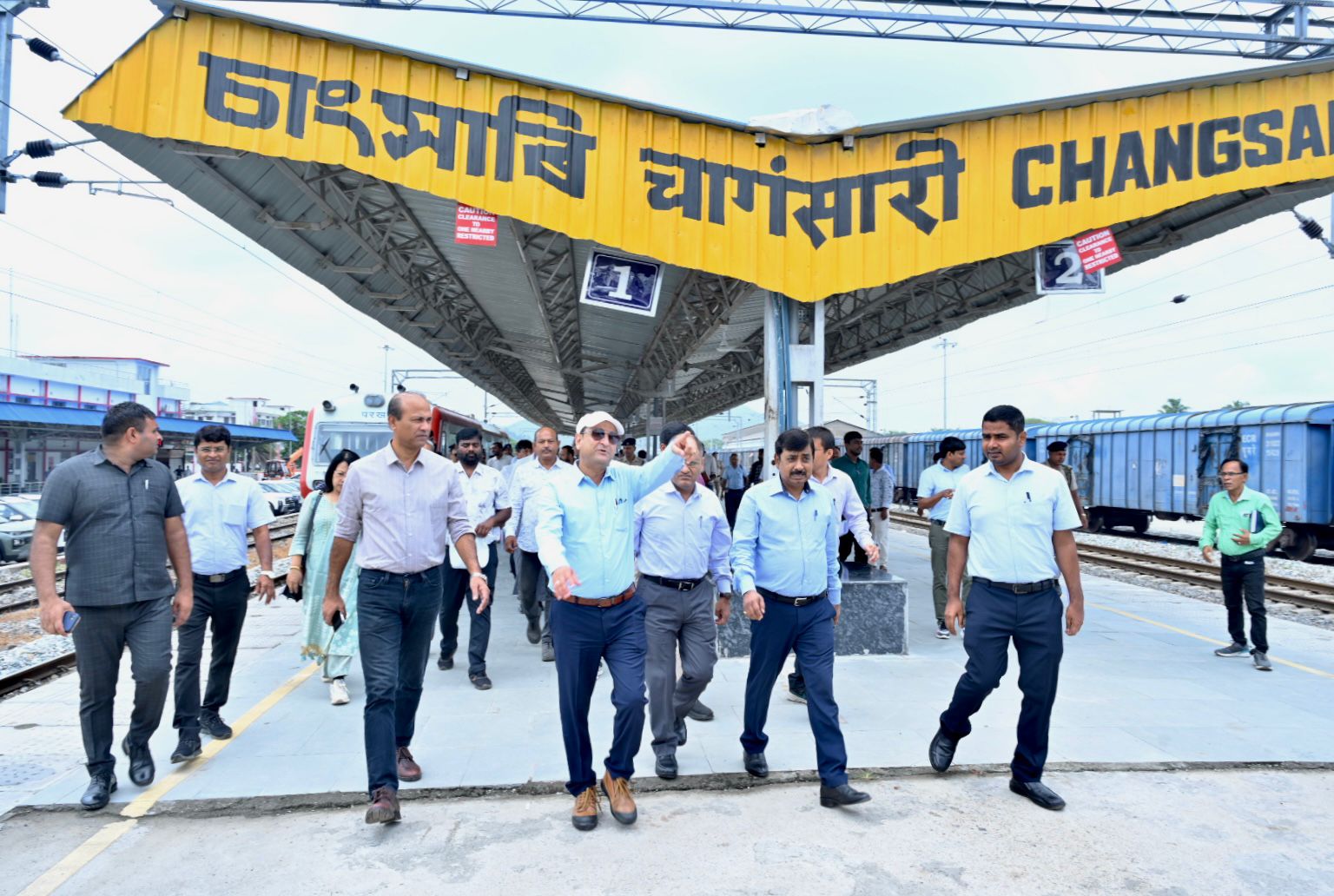 GM of NFR conducts Extensive Inspection of Key Stations and Infrastructure Projects in Rangiya Division