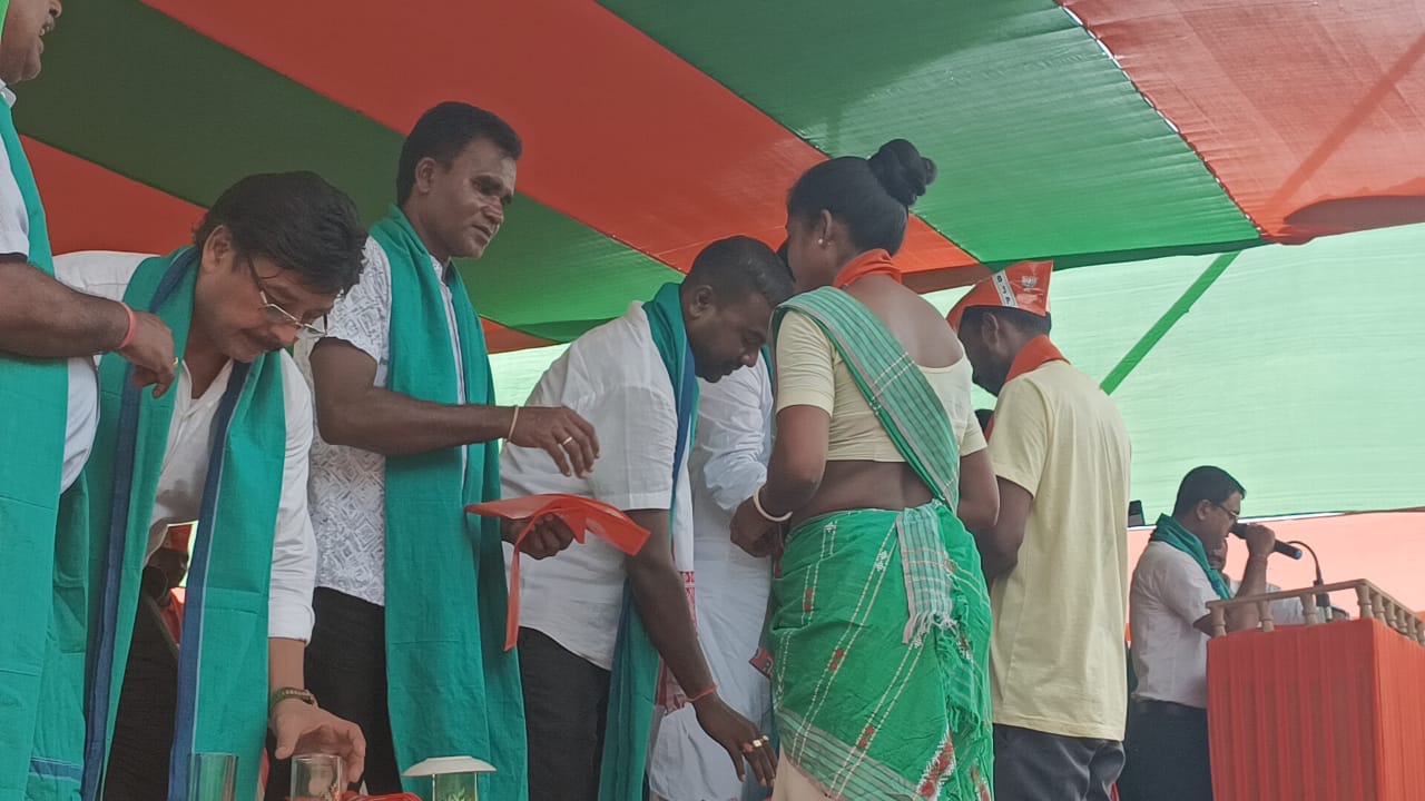 নাগ্ৰীজুলিত বিজেপি প্ৰাৰ্থী ভজন দাসৰ নিৰ্বাচনী প্ৰচাৰ সভা।